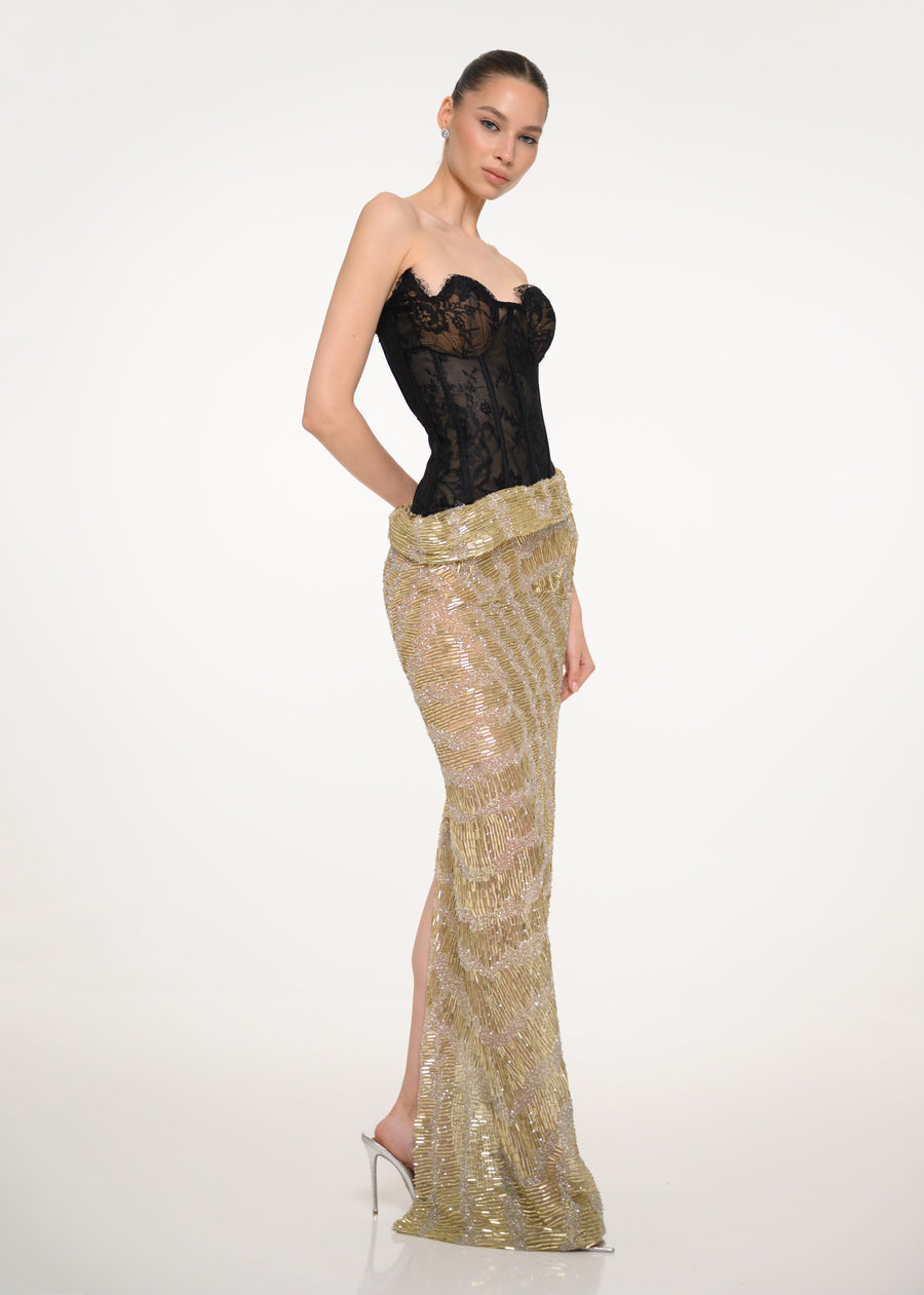 The Golden Veil Dress