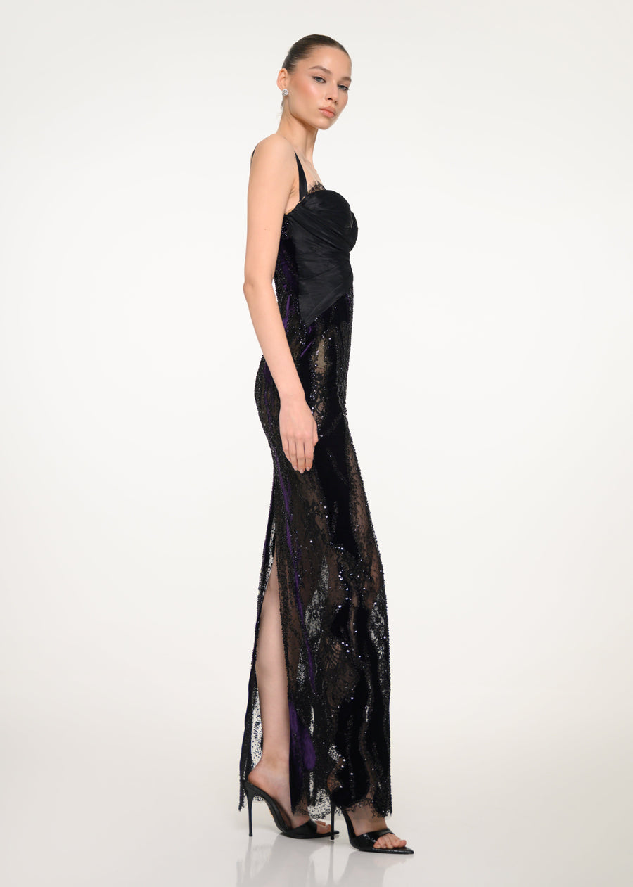 The Obsidian Whisper Dress
