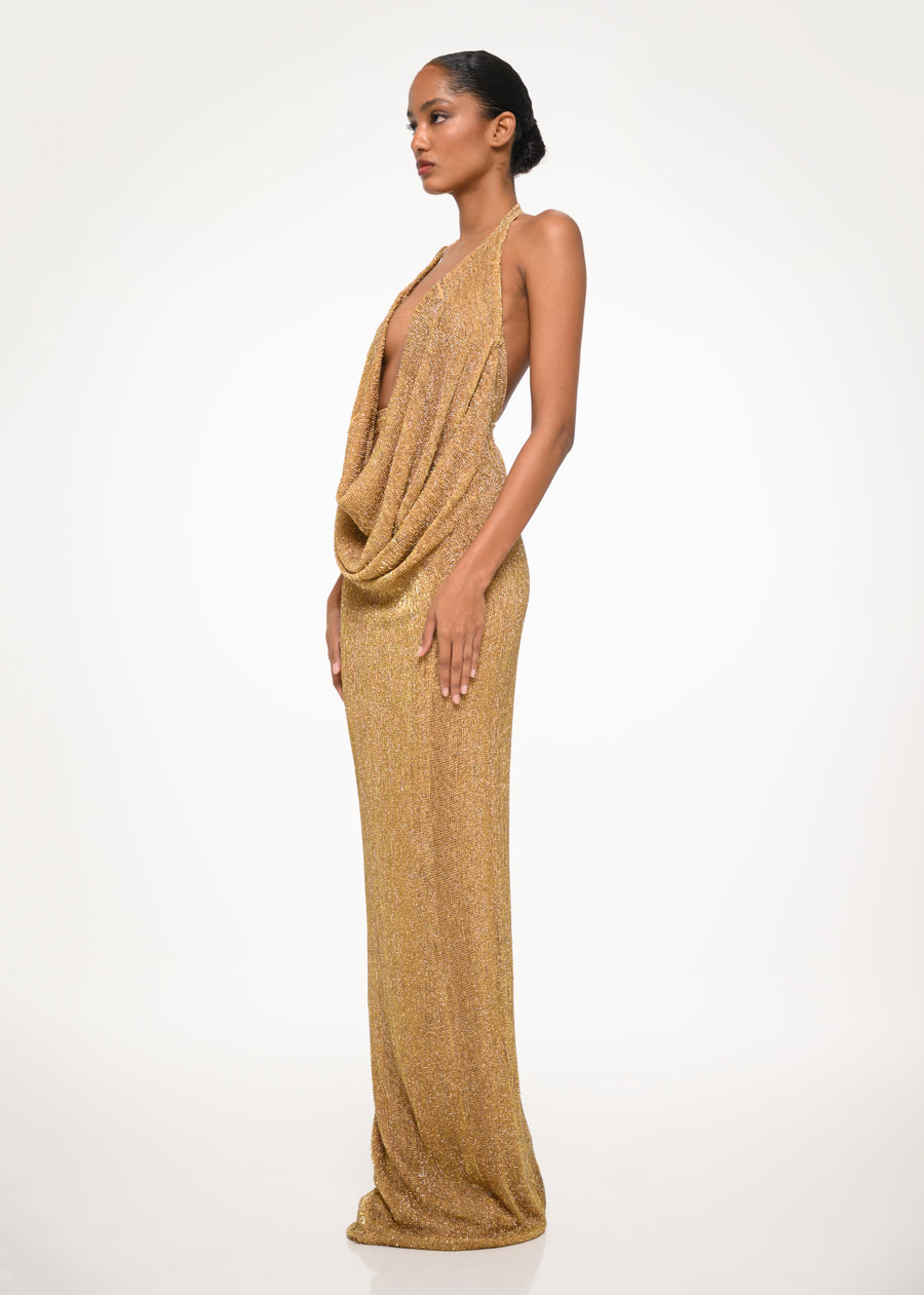 The Liquid Gold Drape