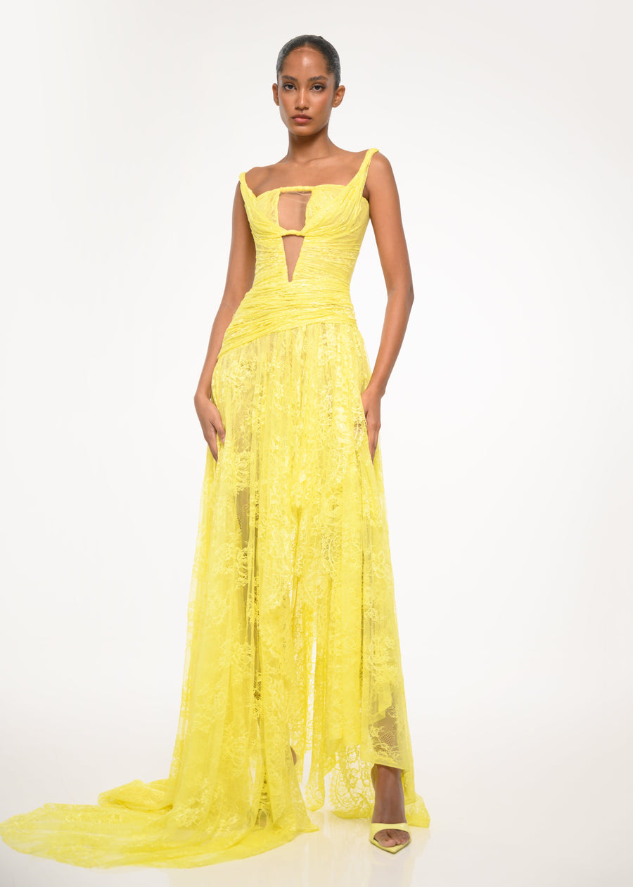 Sunlight Lace Gown