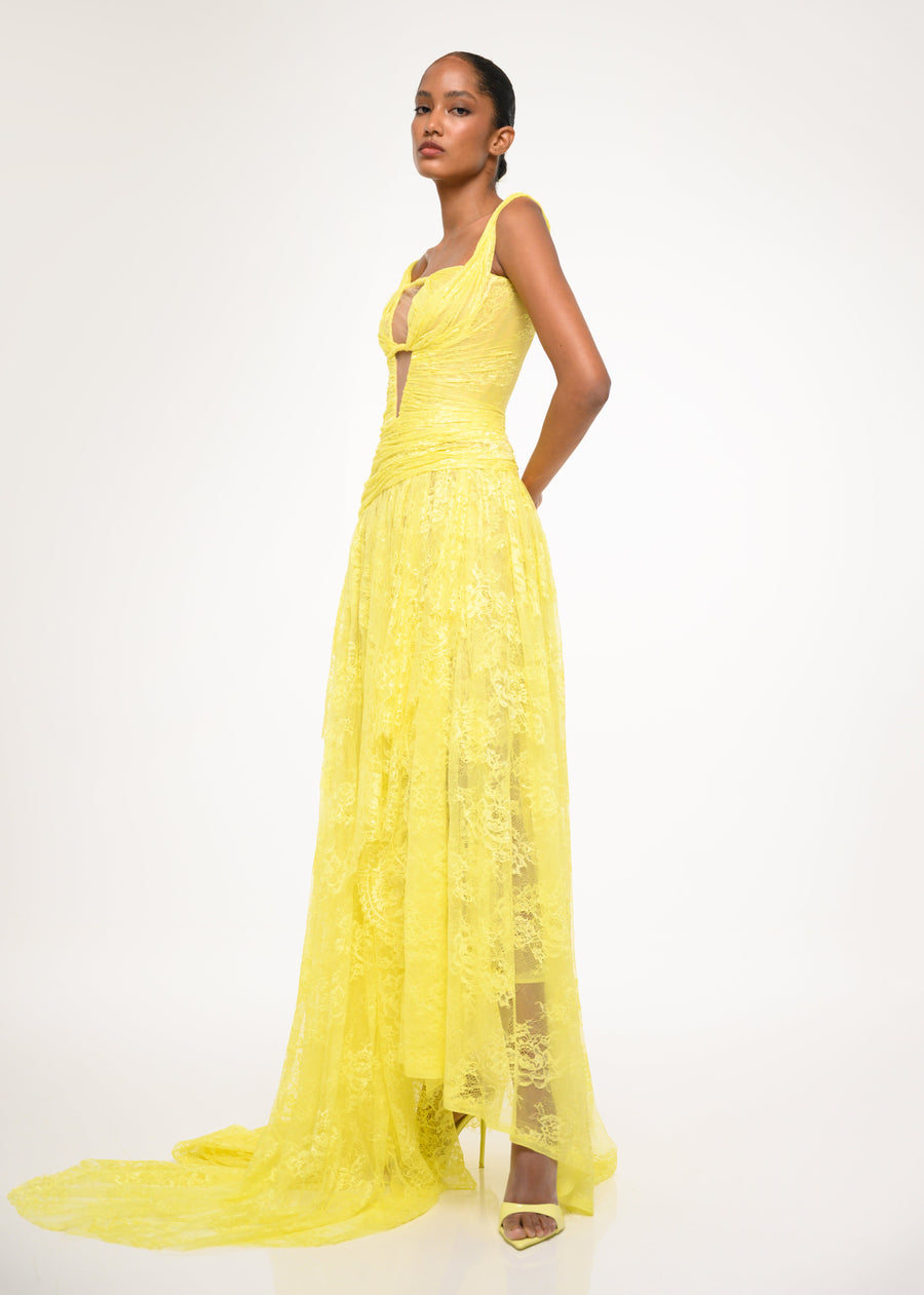 Sunlight Lace Gown