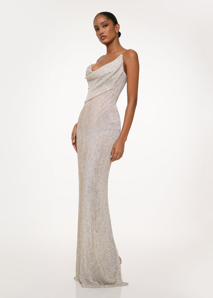The Silver Curve Dress