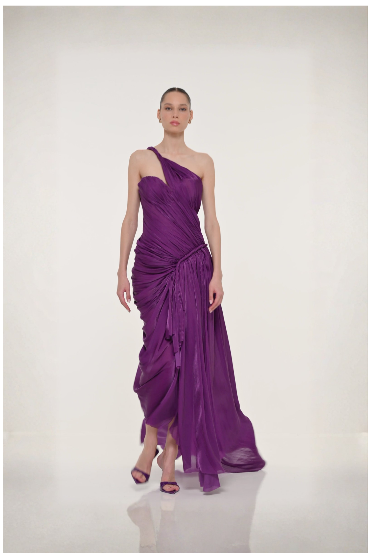 Purple Asymmetrical Dress