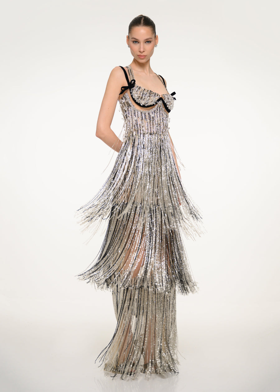 The Aurora Fringe Dress