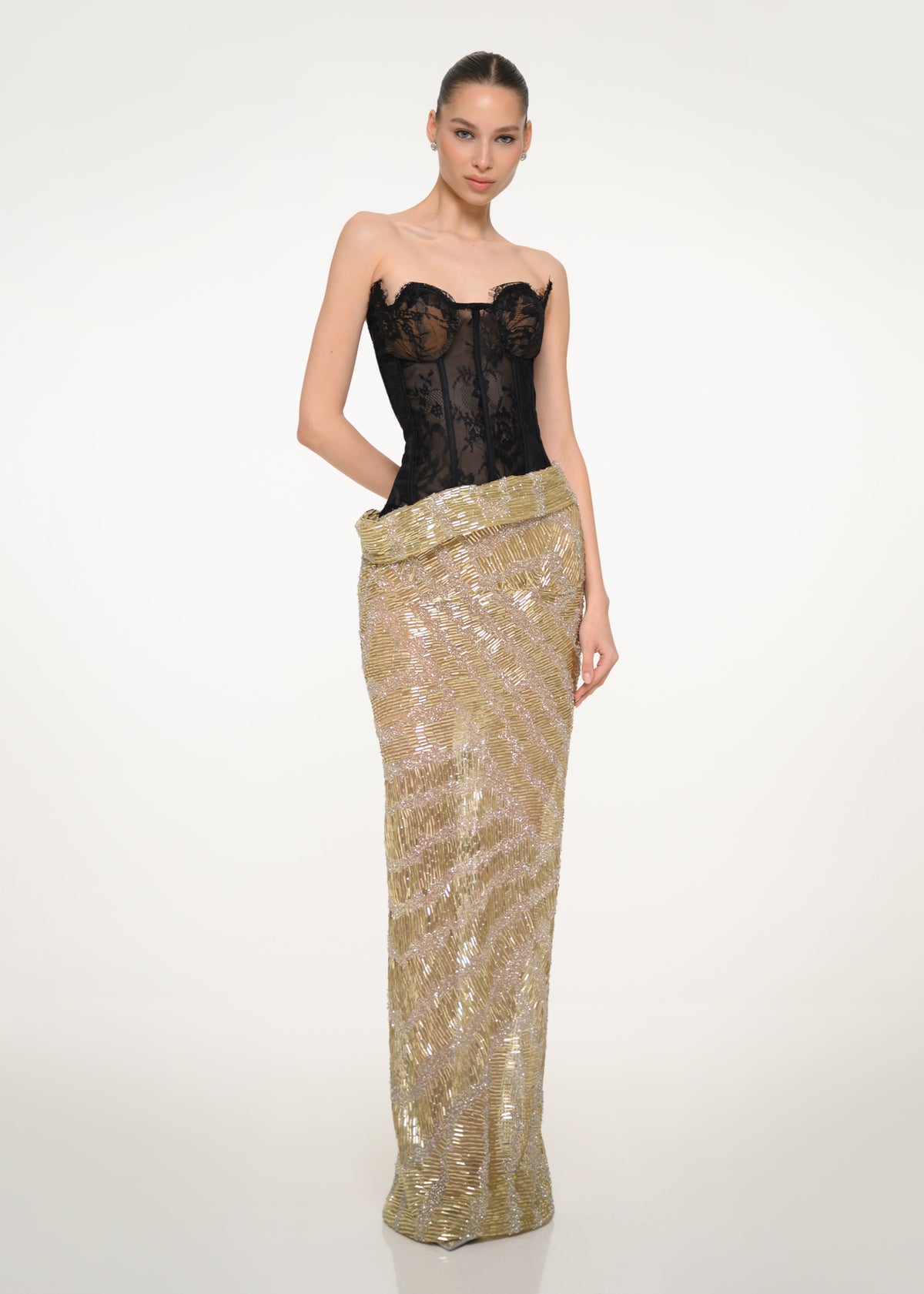 The Golden Veil Dress