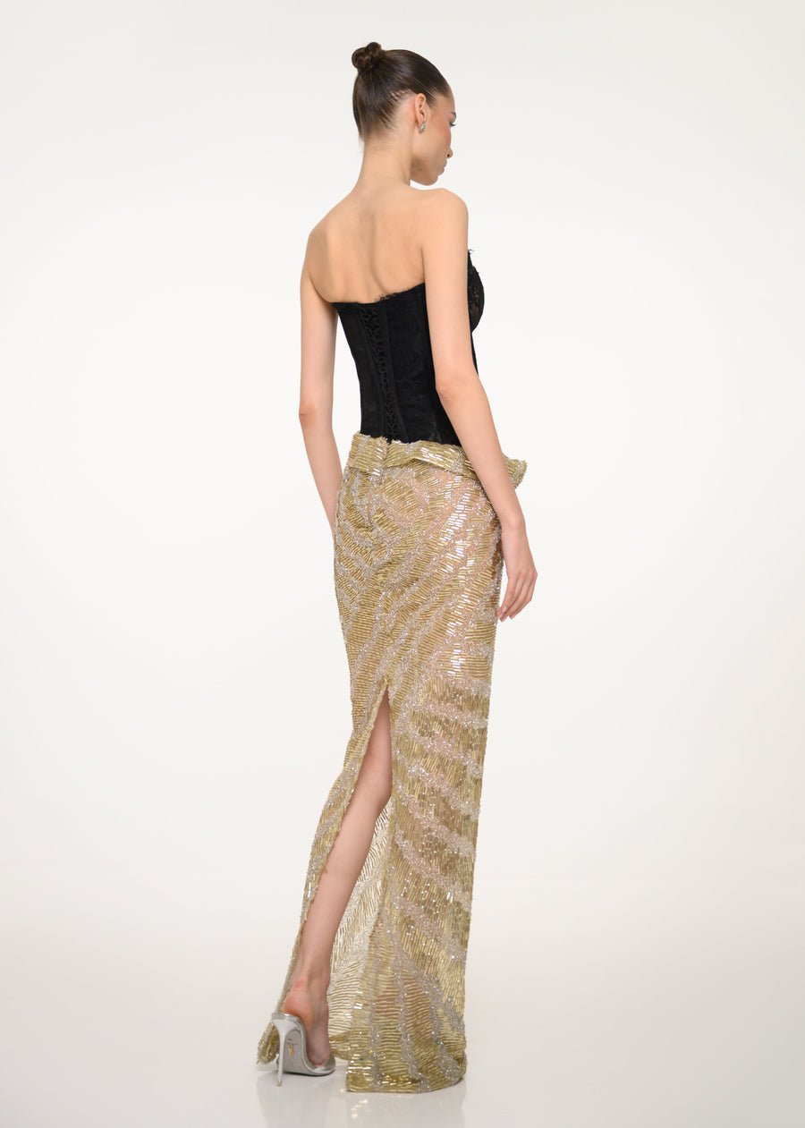 The Golden Veil Dress