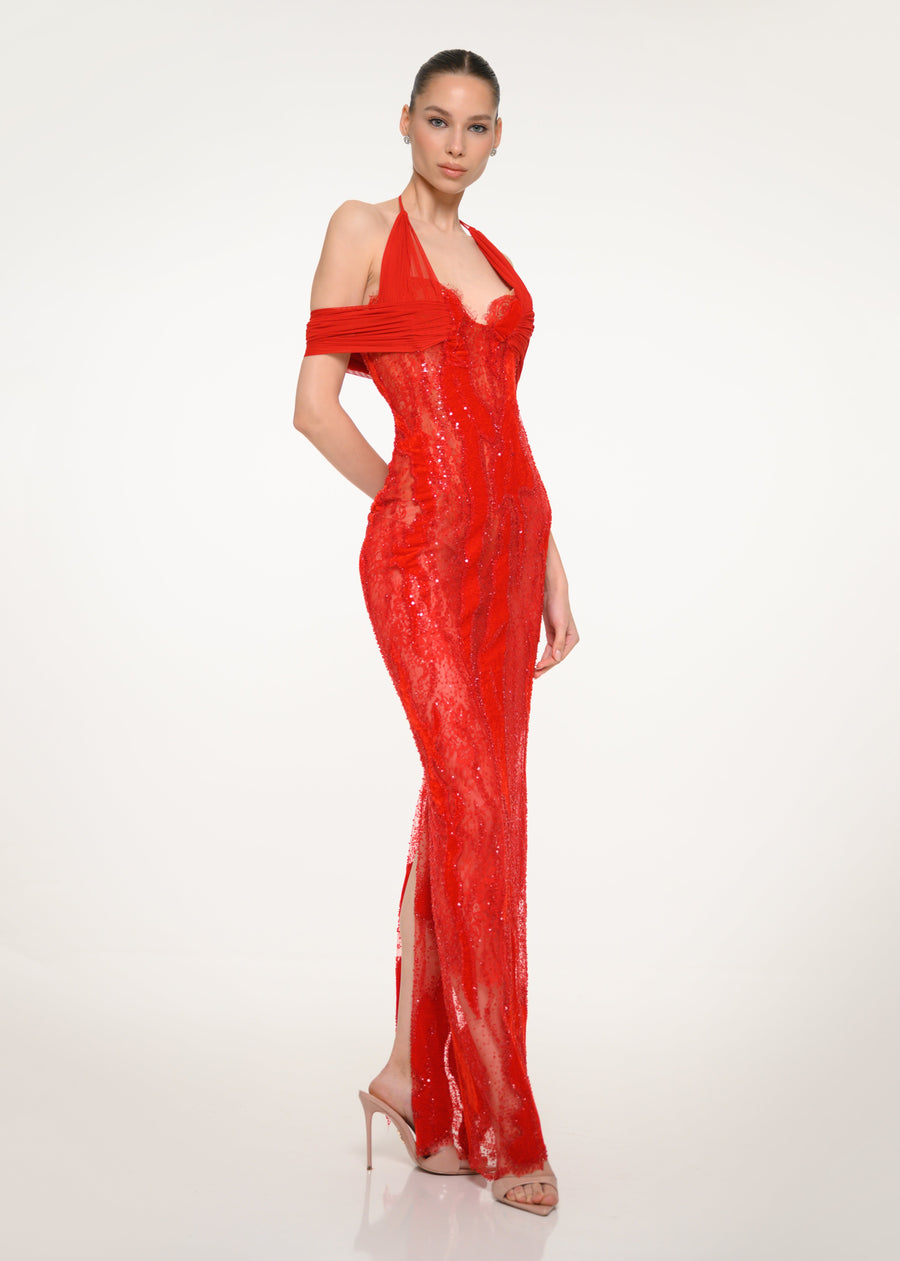 The Red Mirage Dress