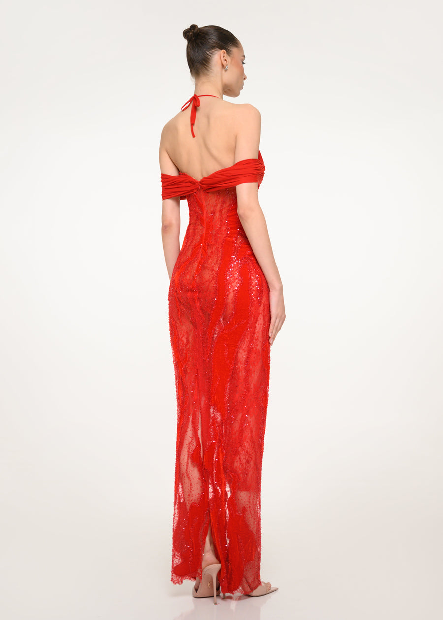 The Red Mirage Dress