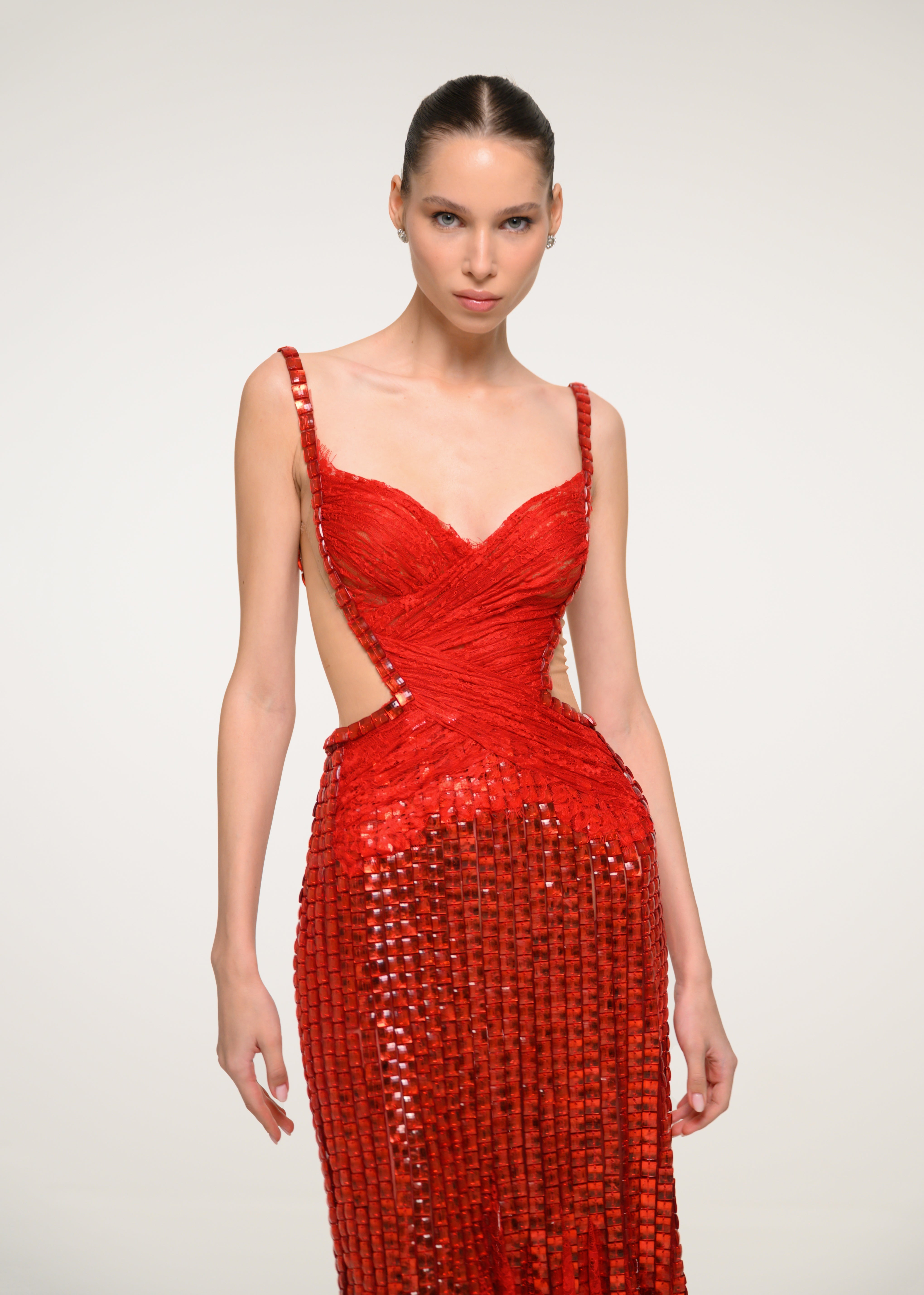 Red Sequin Dress