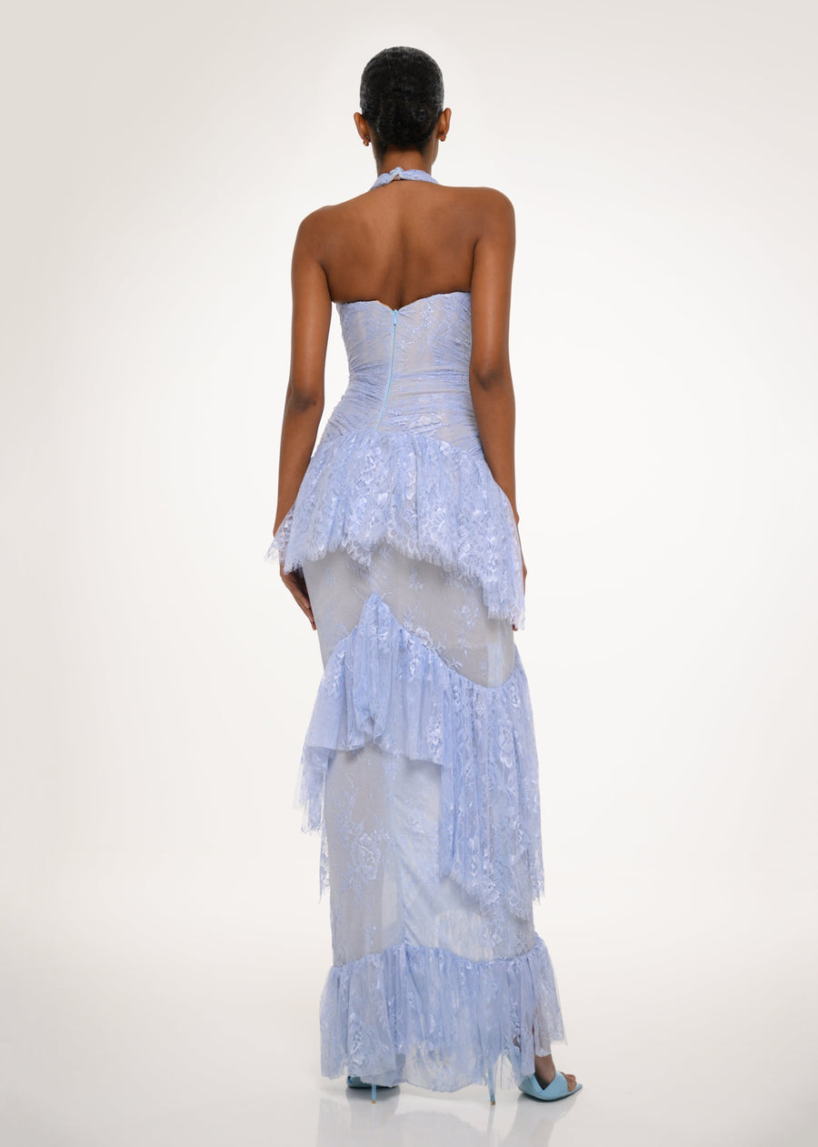 Powder Blue Lace Dress