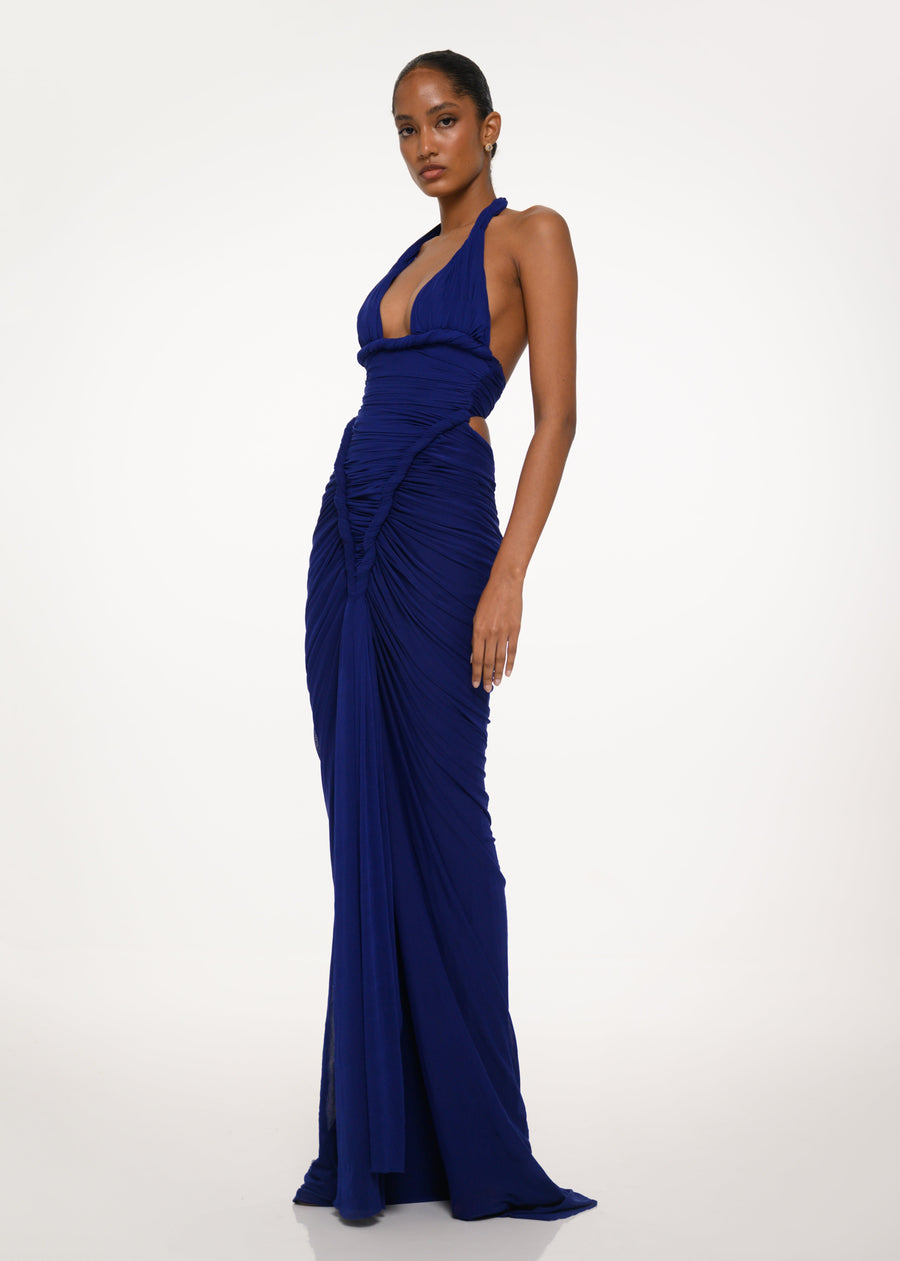 Midnight Halter Dress