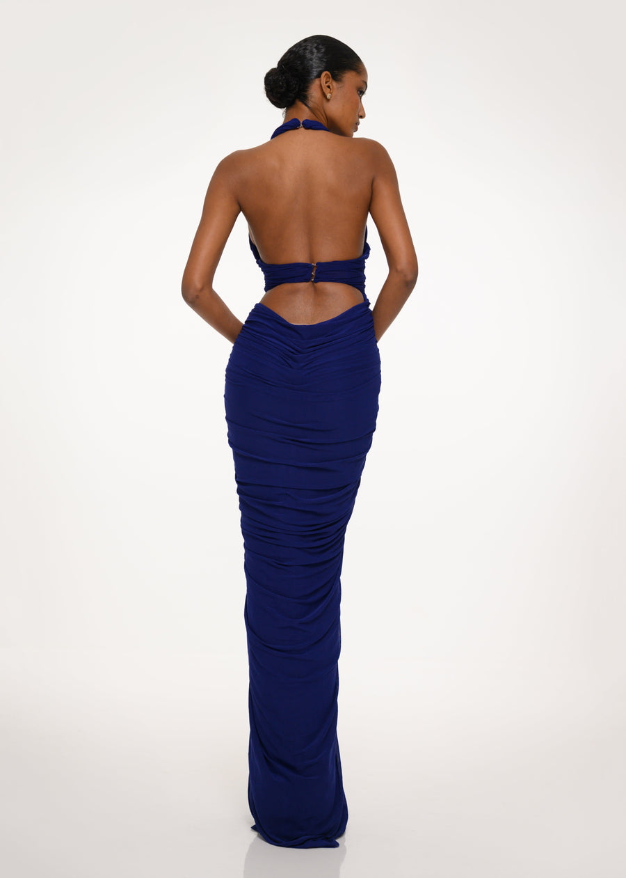 Midnight Halter Dress