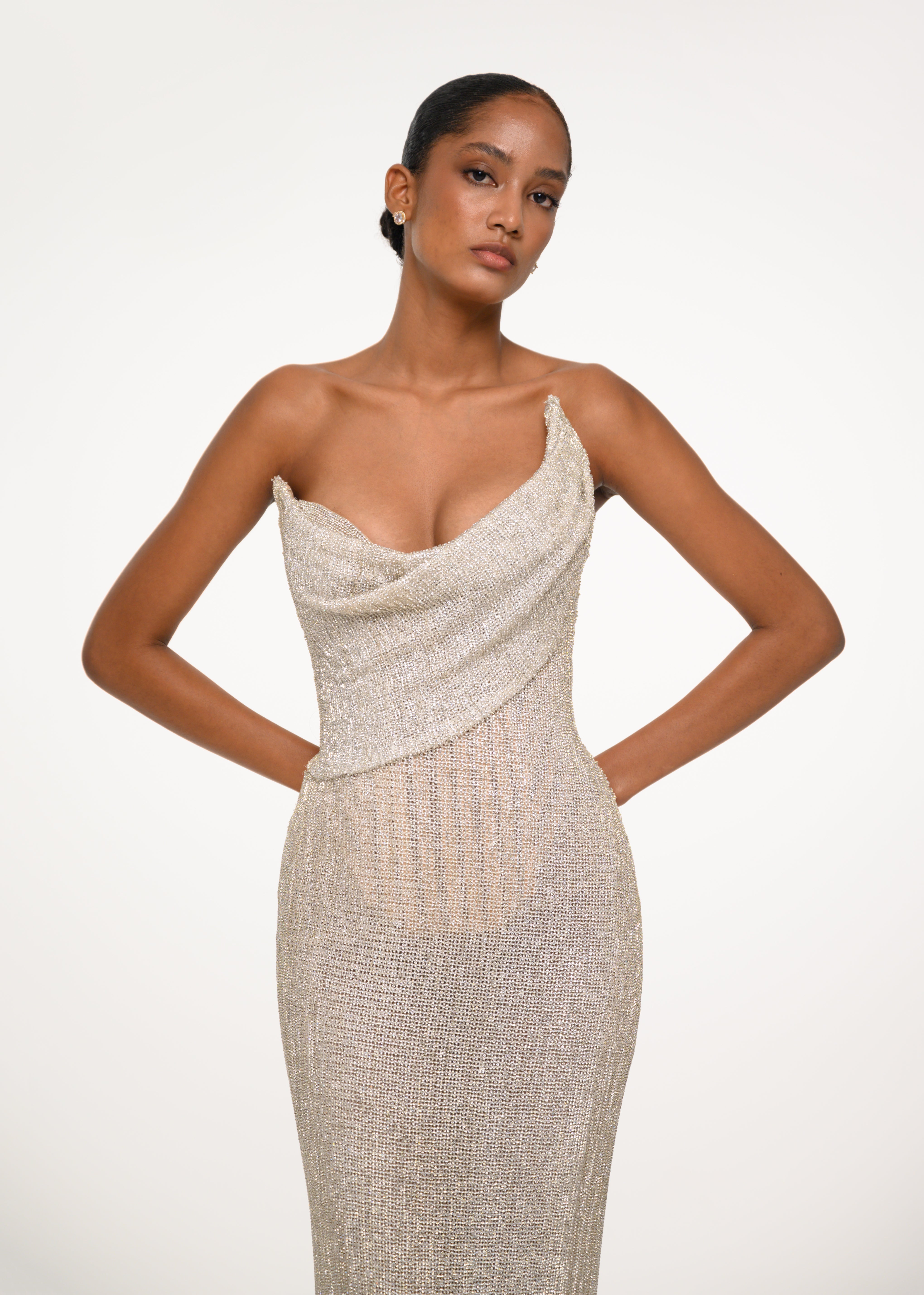 The Silver Curve Dress