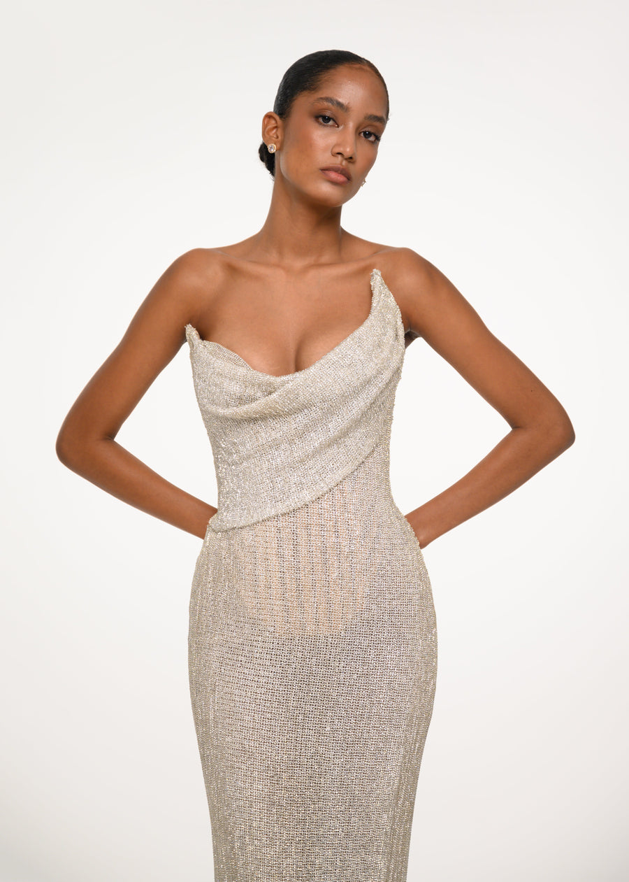 The Silver Curve Dress